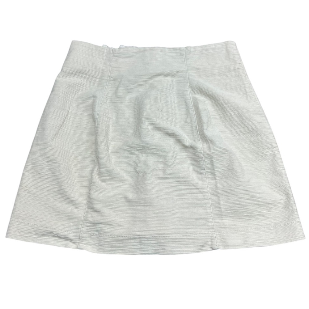 Free People Cream Pull On Mini Skirt Size 10 - Picture 2 of 4
